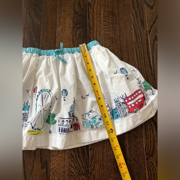 Mini Boden Girls 7-8Y London Themed A-Line Ruffled Mini Skirt w/Adjustable Waist - Picture 11 of 15